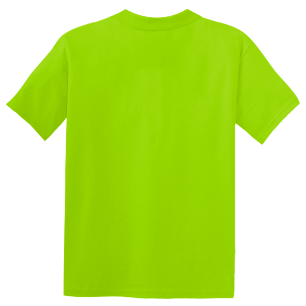 Sport Tek Youth PosiCharge ® Competitor Tee, Lime Shock, Back view