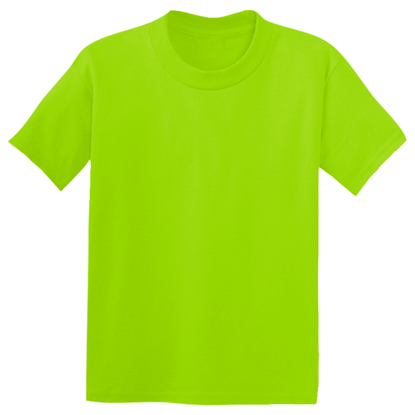 Sport Tek Youth PosiCharge ® Competitor Tee, Lime Shock, Front view