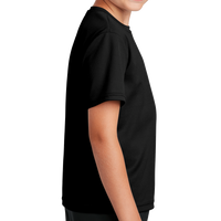Sport Tek Youth PosiCharge ® RacerMesh® Tee, Black, Right Sleeve view