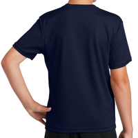 Sport Tek Youth PosiCharge ® RacerMesh® Tee, True Navy, Back view