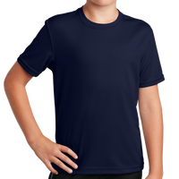 Sport Tek Youth PosiCharge ® RacerMesh® Tee, True Navy, Front view