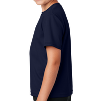 Sport Tek Youth PosiCharge ® RacerMesh® Tee, True Navy, Left Sleeve view