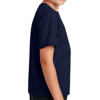 Sport Tek Youth PosiCharge ® RacerMesh® Tee, True Navy, Right Sleeve view
