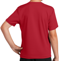 Sport Tek Youth PosiCharge ® RacerMesh® Tee, True Red, Back view