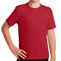 Sport Tek Youth PosiCharge ® RacerMesh® Tee, True Red, Front view
