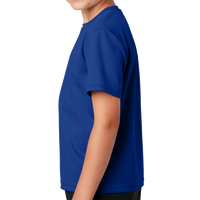 Sport Tek Youth PosiCharge ® RacerMesh® Tee, True Royal, Left Sleeve view