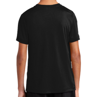 Sport Tek Youth Posi UV ® Pro Tee, Black, Back view