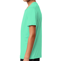 Sport Tek Youth Posi UV ® Pro Tee, Bright Seafoam, Left Sleeve view