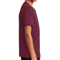 Sport Tek Youth Posi UV ® Pro Tee, Cardinal, Right Sleeve view