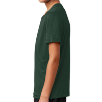 Sport Tek Youth Posi UV ® Pro Tee, Forest Green, Left Sleeve view