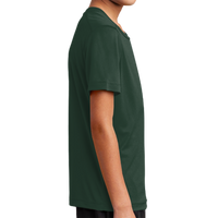 Sport Tek Youth Posi UV ® Pro Tee, Forest Green, Right Sleeve view