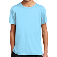 Sport Tek Youth Posi UV ® Pro Tee, Light Blue, Front view