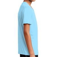 Sport Tek Youth Posi UV ® Pro Tee, Light Blue, Right Sleeve view