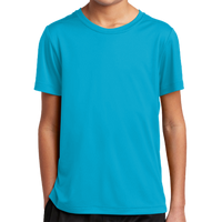 Sport Tek Youth Posi UV ® Pro Tee, Sapphire, Front view