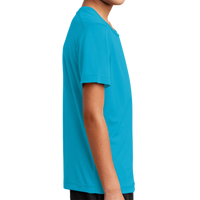 Sport Tek Youth Posi UV ® Pro Tee, Sapphire, Right Sleeve view