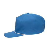 Sportsman Five-Panel Ripstop Cap, Azure Blue, Left Side view