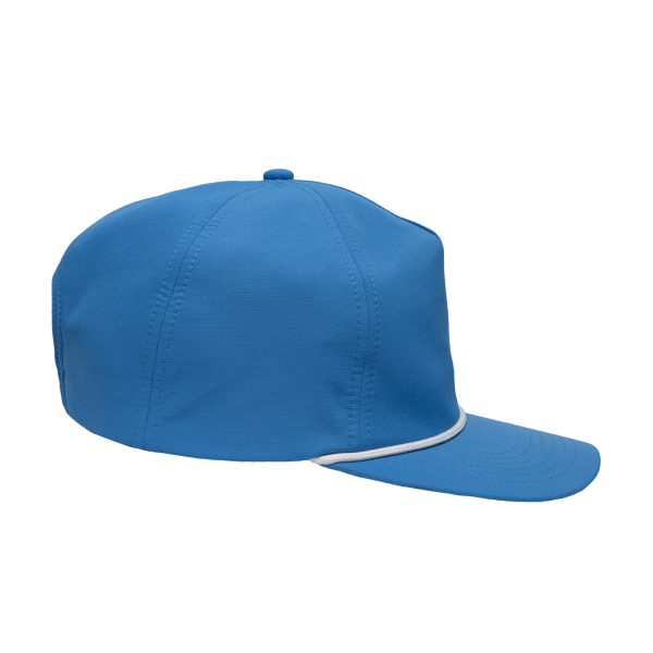 Sportsman Five-Panel Ripstop Cap, Azure Blue, Right Side view