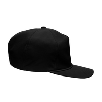 Sportsman Five-Panel Ripstop Cap, Black, Right Side view