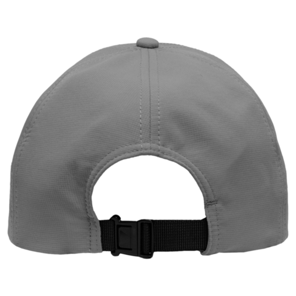 Sportsman Five-Panel Ripstop Cap, Grey, Back view