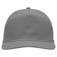 Sportsman Five-Panel Ripstop Cap, Grey, Front view
