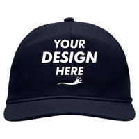 Sportsman Five-Panel Ripstop Cap, Navy, Front view, Mockup