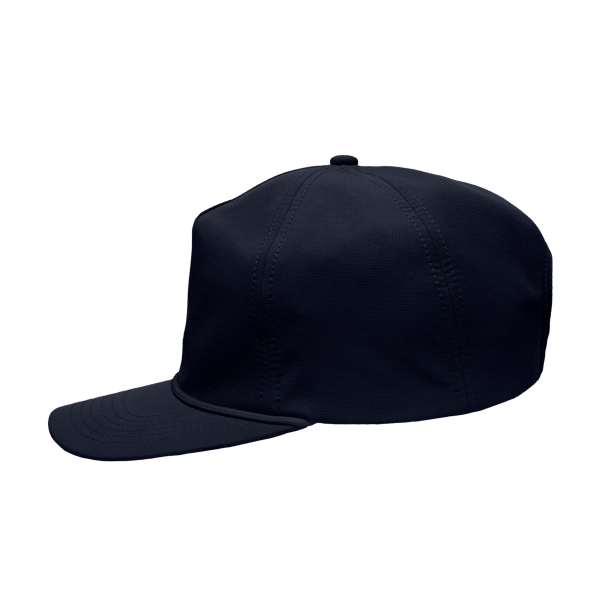 Sportsman Five-Panel Ripstop Cap, Navy, Left Side view