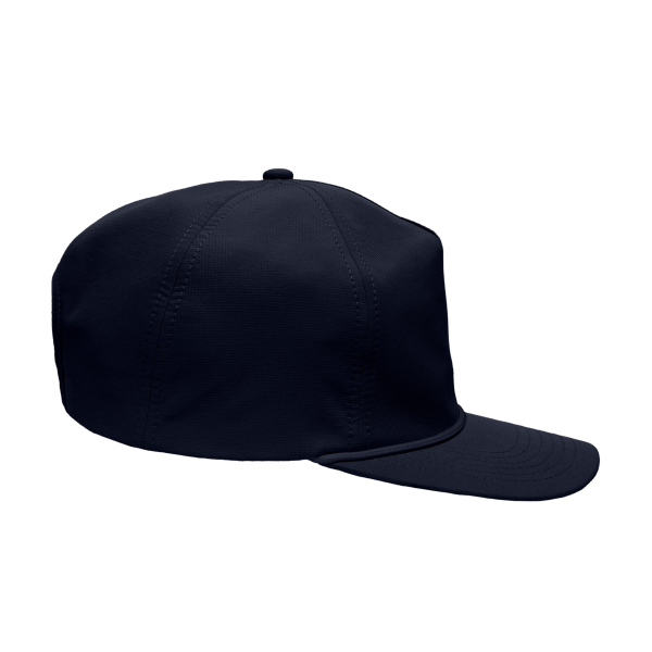 Sportsman Five-Panel Ripstop Cap, Navy, Right Side view