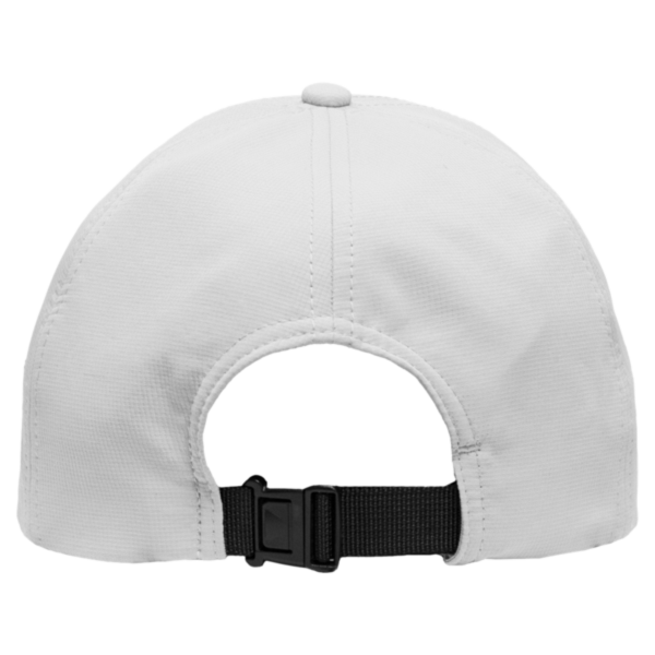 Sportsman Five-Panel Ripstop Cap, White, Back view