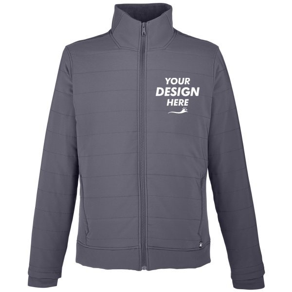 Spyder Men's Axis Insulated Jacket, Polar, Front view, Mockup