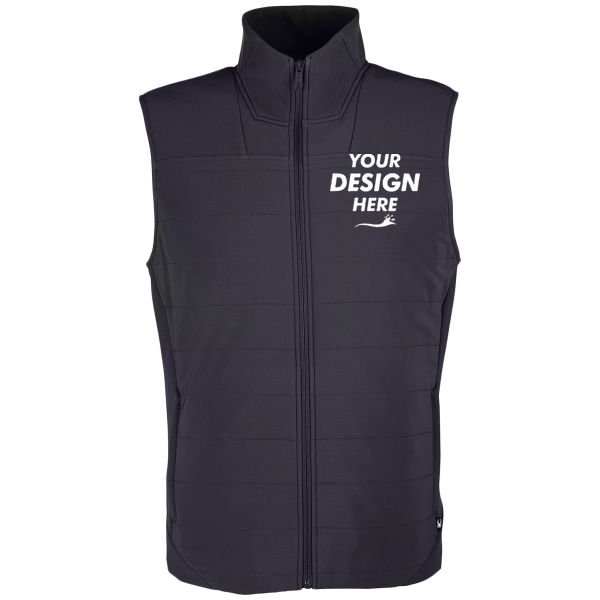 Spyder Men's Axis Insulated Vest, Black, Front view, Mockup
