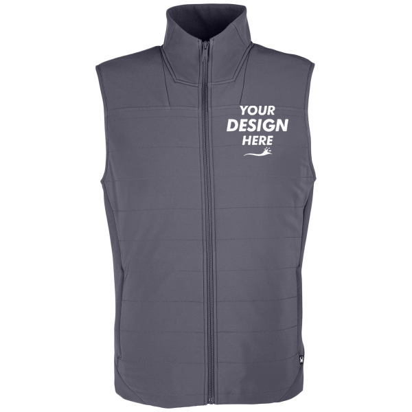 Spyder Men's Axis Insulated Vest, Polar, Front view, Mockup