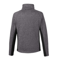 Spyder Men's Constant Full-Zip Sweater Fleece Jacket, Black Heather / Black, Back view
