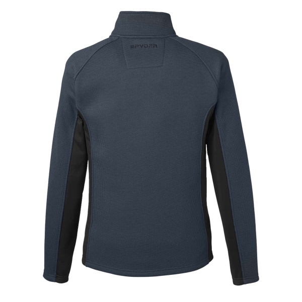 Spyder Men's Constant Full-Zip Sweater Fleece Jacket, Frontier / Black, Back view