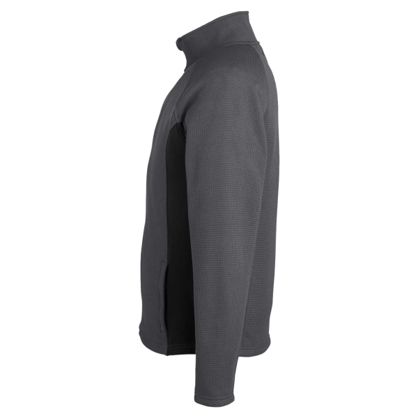 Spyder Men's Constant Full-Zip Sweater Fleece Jacket, Polar / Black, Left Sleeve view