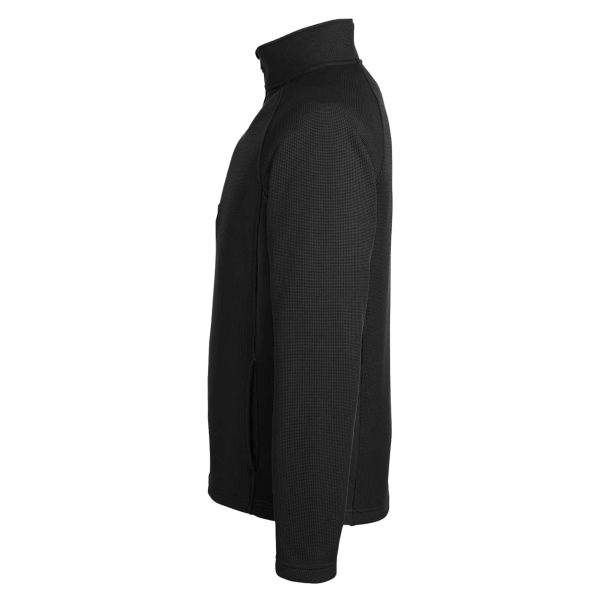 Spyder Men's Constant Half-Zip Sweater Fleece Pullover, Black / Black, Left Sleeve view