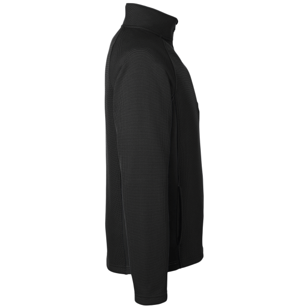Spyder Men's Constant Half-Zip Sweater Fleece Pullover, Black / Black, Right Sleeve view