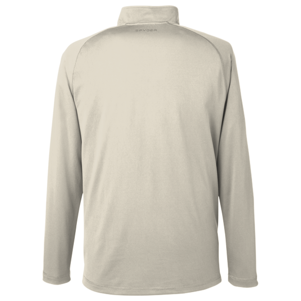 Spyder Men's Freestyle Half-Zip Pullover, Platinum, Back view