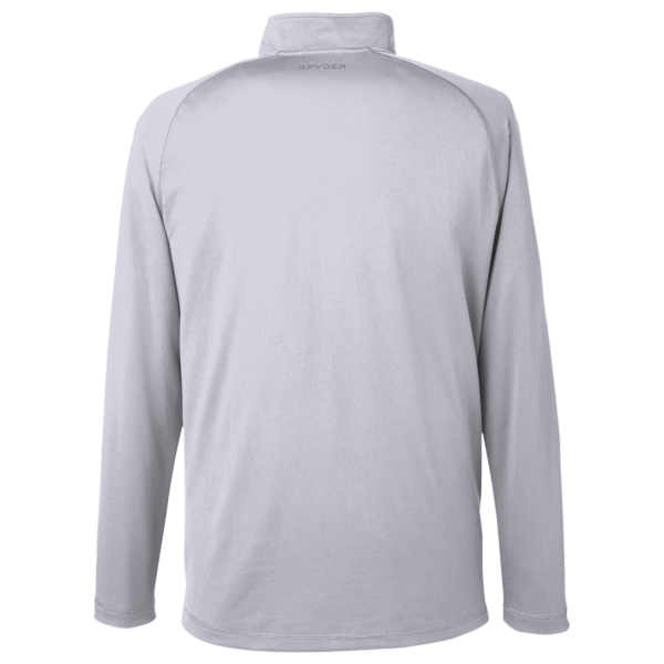 Spyder Men's Freestyle Half-Zip Pullover, White, Back view