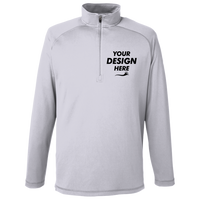 Spyder Men's Freestyle Half-Zip Pullover, White, Front view, Mockup