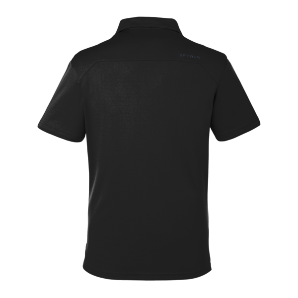 Spyder Men's Freestyle Polo, Black, Back view