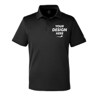 Spyder Men's Freestyle Polo, Black, Front view, Mockup