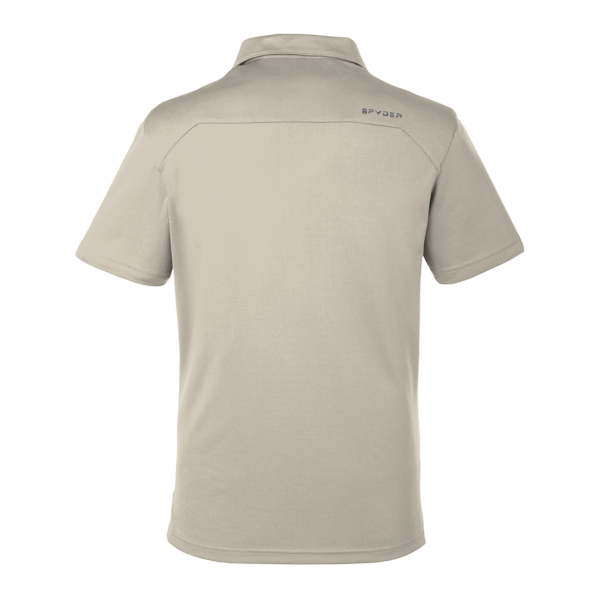 Spyder Men's Freestyle Polo, Platinum, Back view