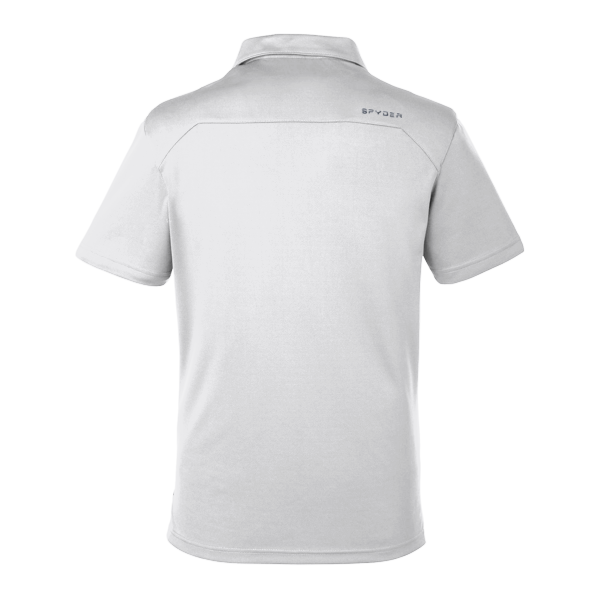 Spyder Men's Freestyle Polo, White, Back view