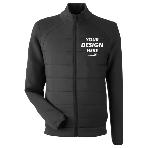 Spyder Men's Impact Full-Zip Jacket, Black, Front view, Mockup