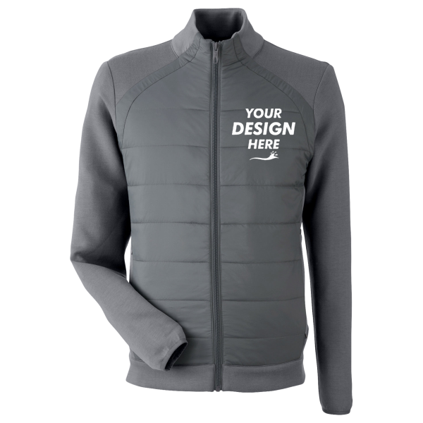 Spyder Men's Impact Full-Zip Jacket, Polar, Front view, Mockup