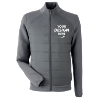 Spyder Men's Impact Full-Zip Jacket, Polar, Front view, Mockup