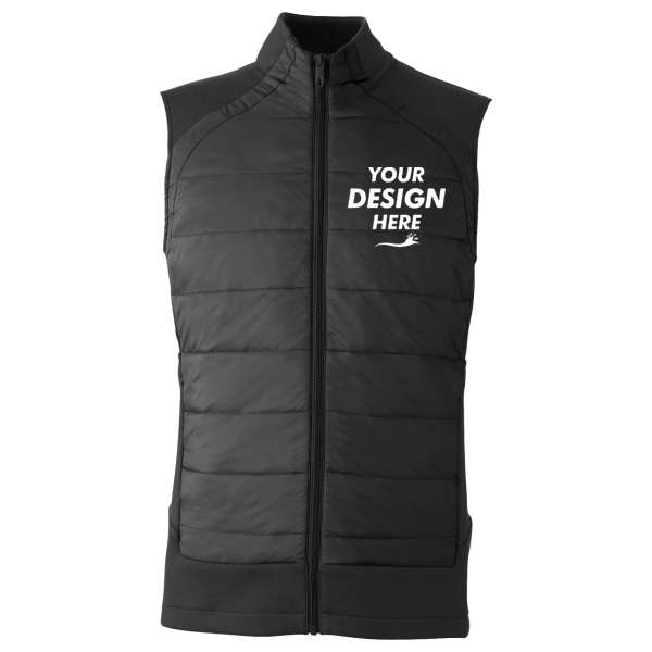 Spyder Men's Impact Vest, Black, Front view, Mockup