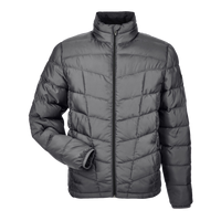 Spyder Men's Pelmo Insulated Puffer Jacket, Polar / Black, Front view