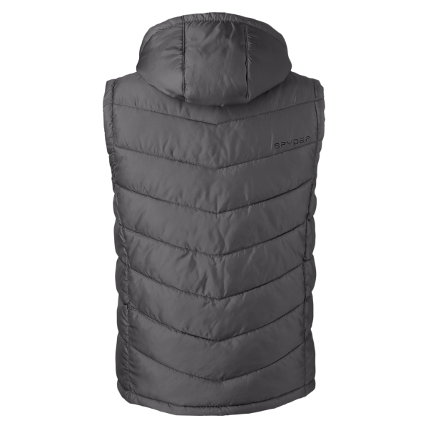 Spyder Men's Pelmo Puffer Vest, Polar, Back view