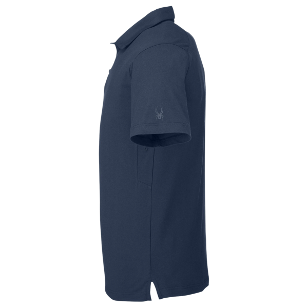 Spyder Men's Spyre Polo, Frontier Frost, Left Sleeve view
